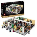 LEGO® Ideas The Office 21336 Building Kit; Display Model for Adults, Featuring a Brick-Built Section of Dunder Mifflin’s Scranton Branch from The Hit US Mockumentary, Plus 15 Minifigures and a Cat