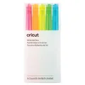 Cricut 2009961 Glitter Gel Pen Set | Neon | Fine Point 0.8 mm | Pack of 5 | for Use Explore and Maker Machines | Multicoloured Explore & Maker