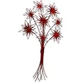 Sill and Sage Flower Wall Art, Red