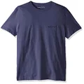 Nautica Men's Short Sleeve Solid Crew Neck T-Shirt Polo Shirt, Blue Indigo, Medium US
