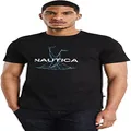 Nautica Men’s Archie B&T T-Shirt, Black, Small