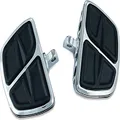 Kuryakyn 7610 Motorcycle Accessory: Kinetic Mini Board Floorboards with Male Mount Adapters, Chrome, 1 Pair