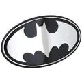 Fan Emblems Batman Logo Car Decal Domed/Black/Chrome Finish, DC Comics Automotive Emblem Sticker Applies Easily to Cars, Trucks, Motorcycles, Laptops, Cellphones, Windows, etc.