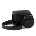 MegaGear Ever Ready Leather Camera Case, Bag - Protective Cover for Nikon Coolpix P610 with Zoom Lens, P530, P520