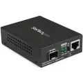 StarTech.com Gigabit Ethernet Fiber Media Converter with Open SFP Slot - Supports 10/100/1000 Networks - Copper to Fiber Media Converter