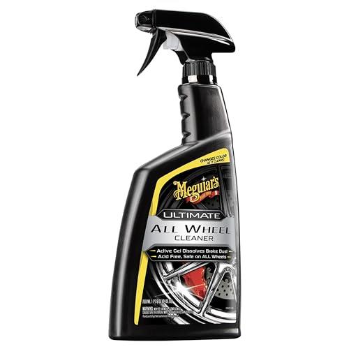 Meguiar's Ultimate All Wheel Cleaner - All in One Tire & Wheel Cleaner - Professional and Waterless Wheel Cleaner and Grime Remover - Acid Free and Viscous Wheel Spray Cleaner - 709 ml