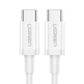 Ugreen 60W USB-C to USB-C 3A Data Cable, White, 2 Meter Length