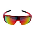 DSC Speed | Red | Polarized UV Protection Sunglasses | Light Weight, Durable, Matt Finished, Premium Looks | Men | Cricket Sunglasses