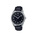 Casio MTPV005L-1B4 Unisex Black Analog Watch with Black Band
