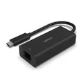 Belkin USB Type C to 2.5 Gb Ethernet Adapter, USB-IF Certified Thunderbolt 3 & 4 / USB-C to LAN Network Adapter Compatible with MacBook Pro/Air, iPad Pro, XPS, Surface, and Other USB C Devices