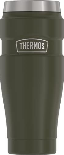 Thermos SK1005 Staineless Steel King 16 Ounce Travel Tumbler, Army Green
