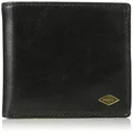 Fossil Men's Ryan Leather RFID-Blocking Bifold with Flip ID Wallet, Black