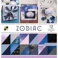 American Crafts -Zodiac Premium Printed Cardstock, 12x12, Paper Crafts Art Supplies Sheets Holographic Foil Double Sided Printed Cardstock Cardstock for Crafts Cardstock for Scrapbooking