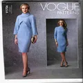 Vogue V1736 Misses' Sewing Pattern Lined Raglan-Sleeve Jacket and Funnel-Neck Dress, Size 14-16-18-20-22