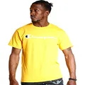 Champion Men's Classic T-shirt, Script Logo T Shirt, Team Gold, X-Large US