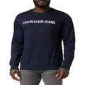 Calvin Klein Jeans Men's Institutional Crew Neck Sweat, Night Sky, XL