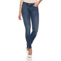 Calvin Klein Women's 001 Super Skinny Fit Jean, Malibu Blue Mid, 30