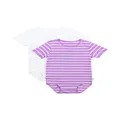 Bonds Baby Wonderbodies Short Sleeve Bodysuit - 2 Pack, Pack 21 (2 Pack), 00 (3-6 Months)