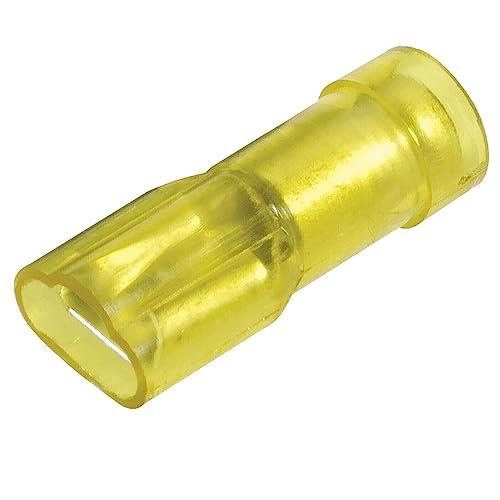Narva Female Insulated Blade Terminal, 10 Pieces Set, Yellow