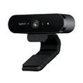 Logitech Brio Webcam - 90 Fps - Usb 3.0 - 4096 X 2160 Video - Auto-focus - 5x Digital Zoom - Microp