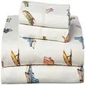 Tommy Bahama - Queen Sheets, Cotton Percale Bedding Set, Crisp & Cool, Stylish Home Decor (Beach Chairs Multi, Queen)