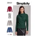Simplicity S9451 Misses' Knit Tops Sewing Pattern, Size 6-8-10-12-14