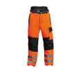 Ratioparts High-Visibility Trousers Cut Protection Men's Reflective Stretch Orange