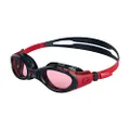 Speedo Junior Futura Biofuse Flexiseal Swimming Goggle, Navy/Red