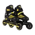 VEERA 748 Adjustable Yellow Inline Skates With 100 MM PU Wheel(Size-L)