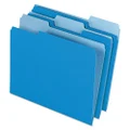 Pendaflex Two-Tone Color File Folders, Letter Size, 1/3 Cut, Blue, 100 per Box (152 1/3 BLU)