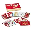 Hallmark Boxed Handmade Christmas Cards Assortment (Set of 24 Special Holiday Greeting Cards and Envelopes) (1XPX5156)