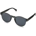 Lacoste Unisex Shield Sunglasses, Matte Black/Grey Solid, 58 mm, L903S-001