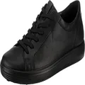 ECCO Women's Soft 7 Monochromatic 2.0 Sneaker, Black/Black, 5-5.5