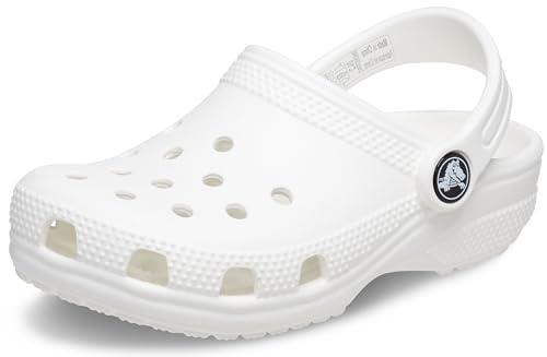 Crocs Toddler Classic Clog, White, C8