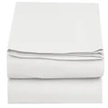 Elegant Comfort Luxury Flat Sheet Wrinkle-Free 1500 Thread Count Egyptian Quality 1-Piece Flat Sheet, California King Size, White
