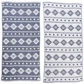Bersuse 100% Cotton Oeko-TEX Certified Belize Turkish Handloom Towel - 39X71 Inches, Dark Blue