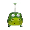 Rockland Kids' My First Hardside Spinner Luggage, Frog, Carry-On 19-Inch, My First Luggage - Hardside Spinner Luggage