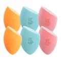 Real Techniques Assorted Makeup Blending Sponges, Miracle Complexion, Miracle Powder, Miracle Airblend Beauty Sponge, For Blending & Baking, Use With Foundation & Powder, Pack of 6, Multicolor, 4303