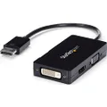 StarTech.com Travel A/V Adapter: 3-in-1 DisplayPort to VGA DVI or HDMI Converter
