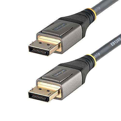 StarTech.com 16ft (5m) VESA Certified DisplayPort 1.4 Cable - 8K 60Hz HDR10 - Ultra HD 4K 120Hz Video - DP 1.4 Cable/Cord - for Monitors/Displays - DisplayPort to DisplayPort Cable - M/M (DP14VMM5M)