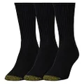 Gold Toe womens 3 Pack Ultratec Crew athletic socks, Black, 9 11 US