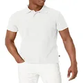 Lee Uniforms Men's Modern Fit Short Sleeve Polo Shirt, White, Small
