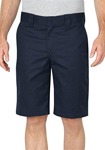 Dickies Men's 11 Inch Relaxed Fit Stretch Twill Work Short, Dark Navy, 40