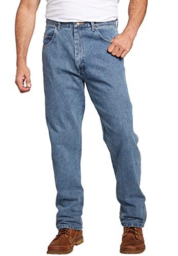 Wrangler Men's Rugged Wear Jean, Grey Indigo, 64x28