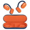 Oladance Open Ear Headphones Bluetooth 5.2 Wireless Earbuds for Android & iPhone, Open Ear Earbuds with Dual 16.5mm Dynamic Drivers, Up to 16 Hours Playtime Waterproof Sport Earbuds -Martian Orange