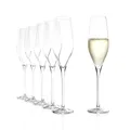 Stolzle Lausitz Exquisit Champagne Flute Glass 6 Piece Set, 265 ml Capacity