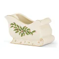 Lenox 886160 Holiday Sleigh Candy Dish, 1.40 LB, Red & Green