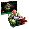 LEGO® Icons Succulents 10309 Plant Decor Building Kit; Enjoy a Project for Adults Crafting a Succulents Display Piece for The Home or Office; Create a Set of 9 Small Succulents