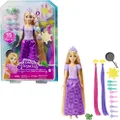 Disney Princess Toys, Rapunzel Doll with colour-Change Hair Extensions and Hair-Styling Pieces, Inspired by The Disney Movie