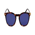 Calvin Klein Unisex Adult Sunglasses CK22533S - Brown Havana with Solid Blue Lens